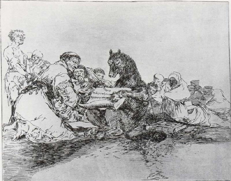Francisco Goya Esto es lo peor Sweden oil painting art